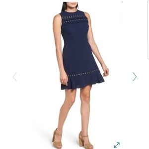 Michael Kors Petite Studded A-Line Dress